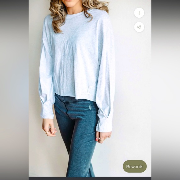 FP Movement by Free People Tops - FP Movement Inspire Layer in Artic Snow Size S NWT Crop Top